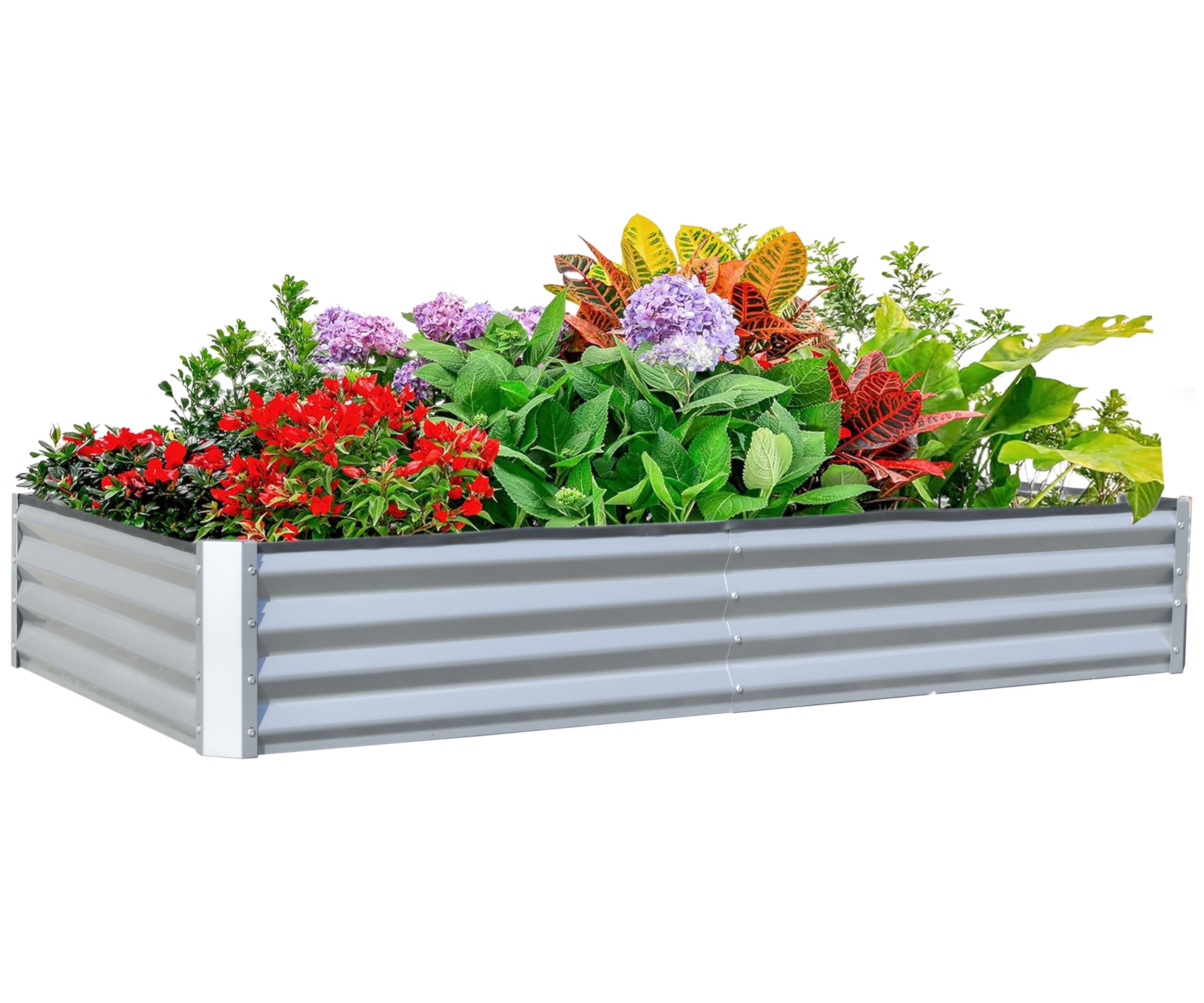 Planter Raised Metal - Оцинкованная приподнятая грядка 6x3x1 фут, уличный