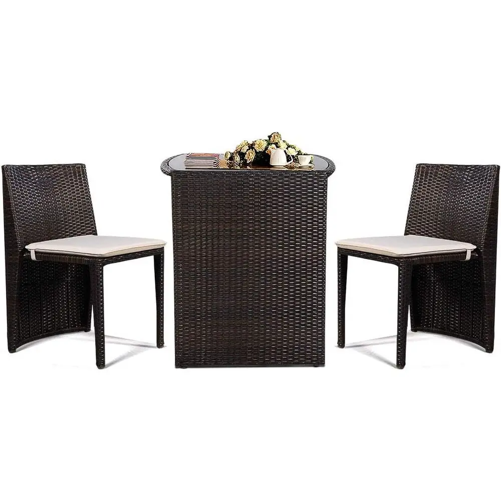 Outdoor Furniture Cushions - 3-местный комплект садовой мебели из ротанга