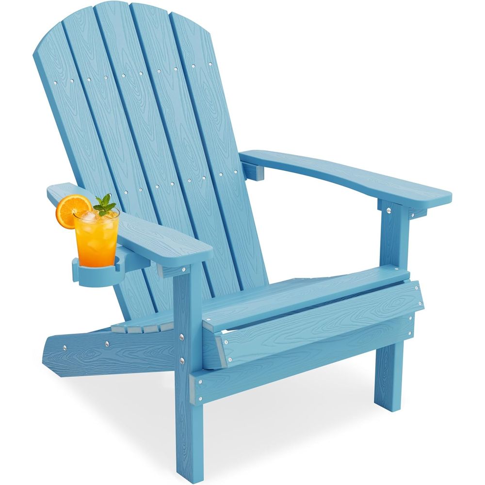 Adirondack Chair Wood - Кресло Adirondack с подстаканником, всепогодное уличное
