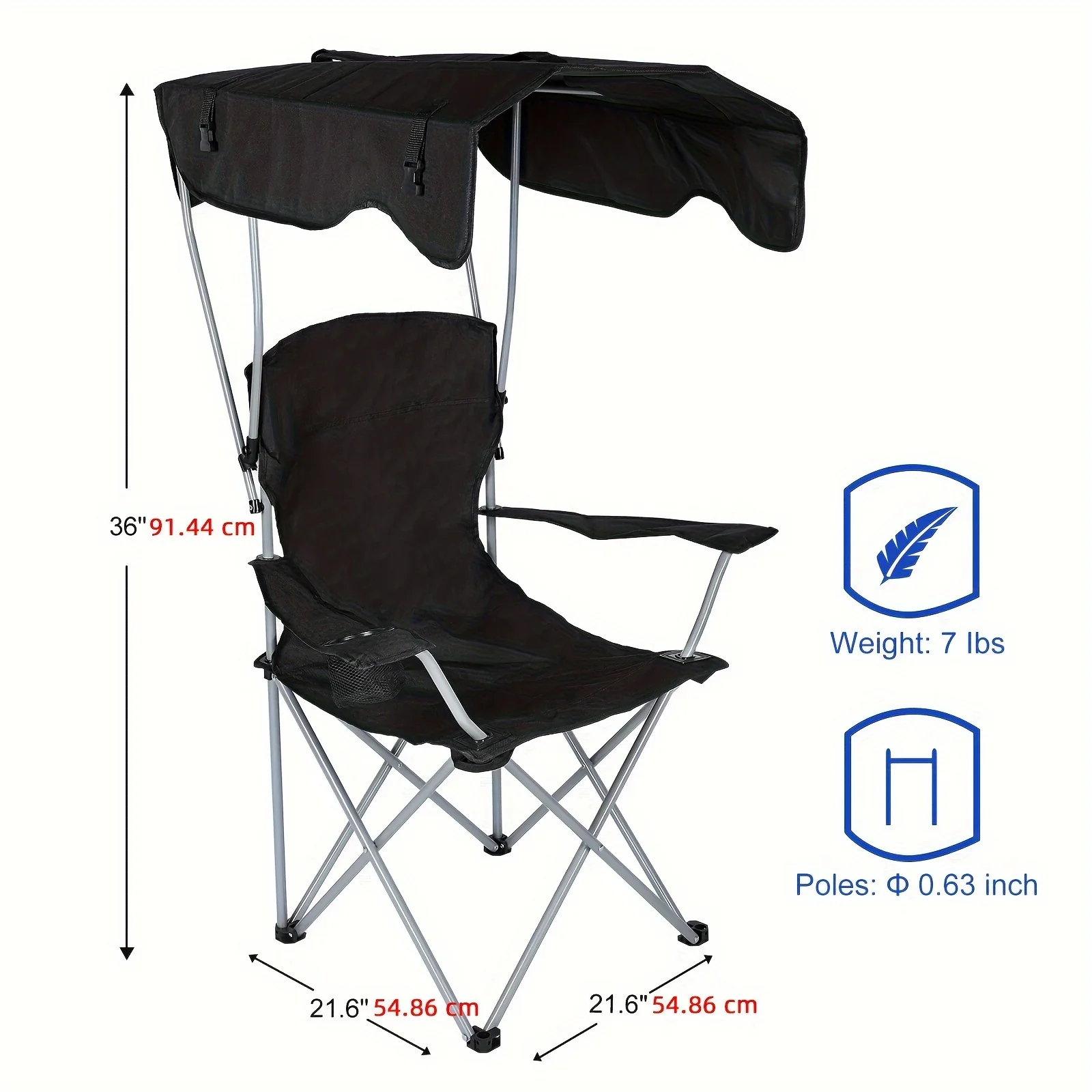 Outdoor Furniture Sunbrella - Стул с навесом и солнцезащитным козырьком
