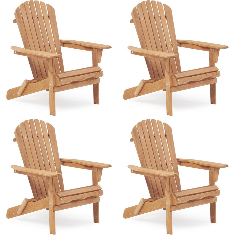 Adirondack Chair Wood - Классический набор из 4-х кресел Adirondack,