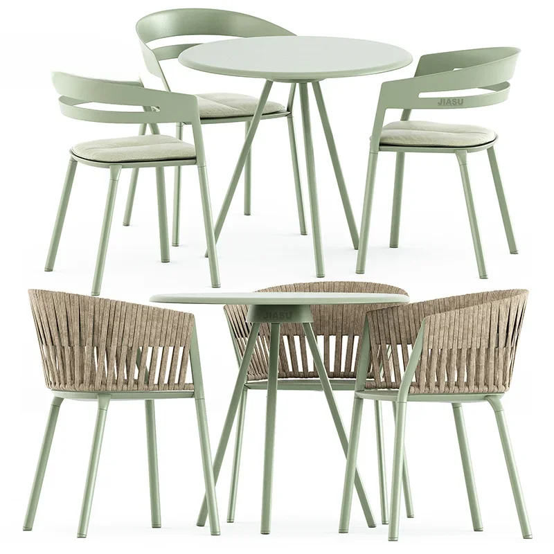 Outdoor Furniture Table And Chairs - «Уличная мебель, стальной 4-х шт., садовые
