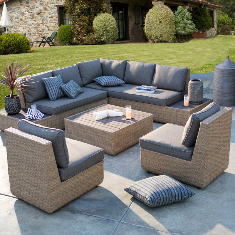 Outdoor Furniture Hotel - Уличный диван из ротанга для патио,