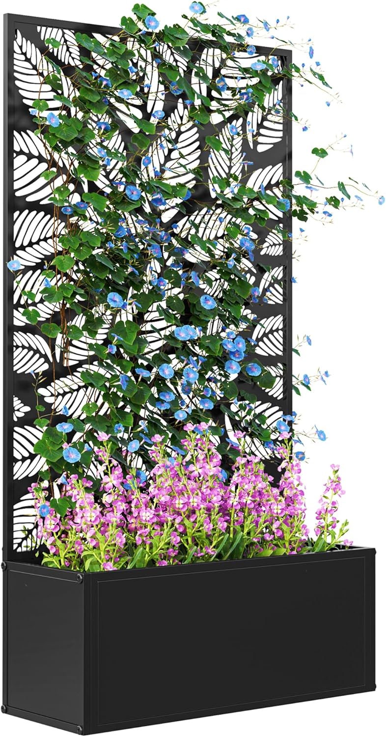 Planter Raised Metal - Металлическая приподнятая грядка с решеткой для