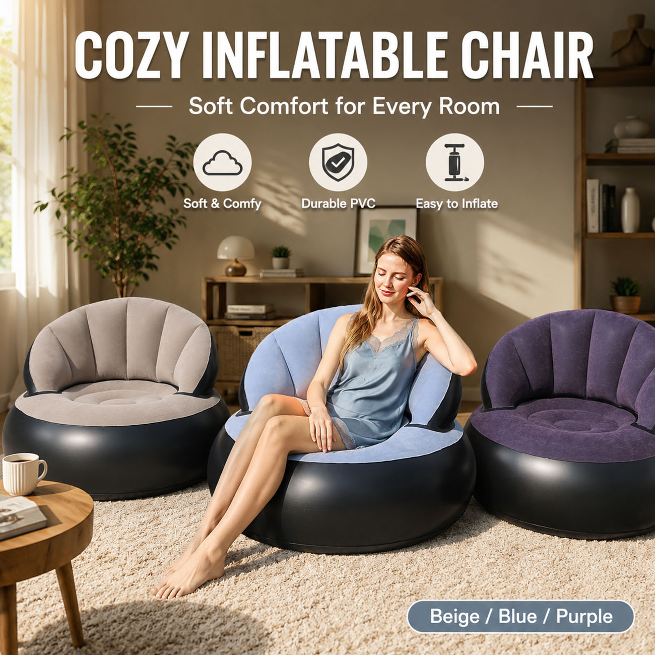 Outdoor Furniture Lounge - Надувное кресло для взрослых, комфортное кресло