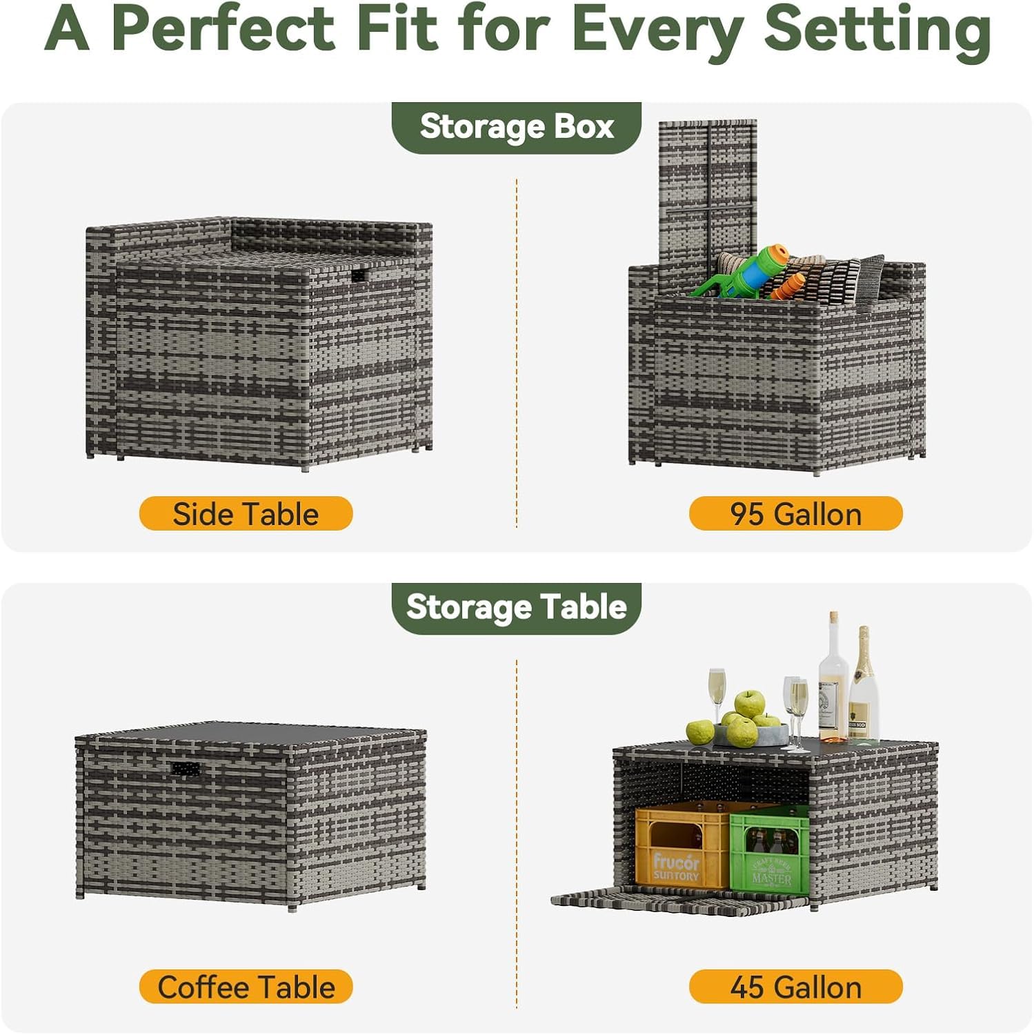 Комплект садовой мебели из 8 п – обзор и цена Garden Storage Box
