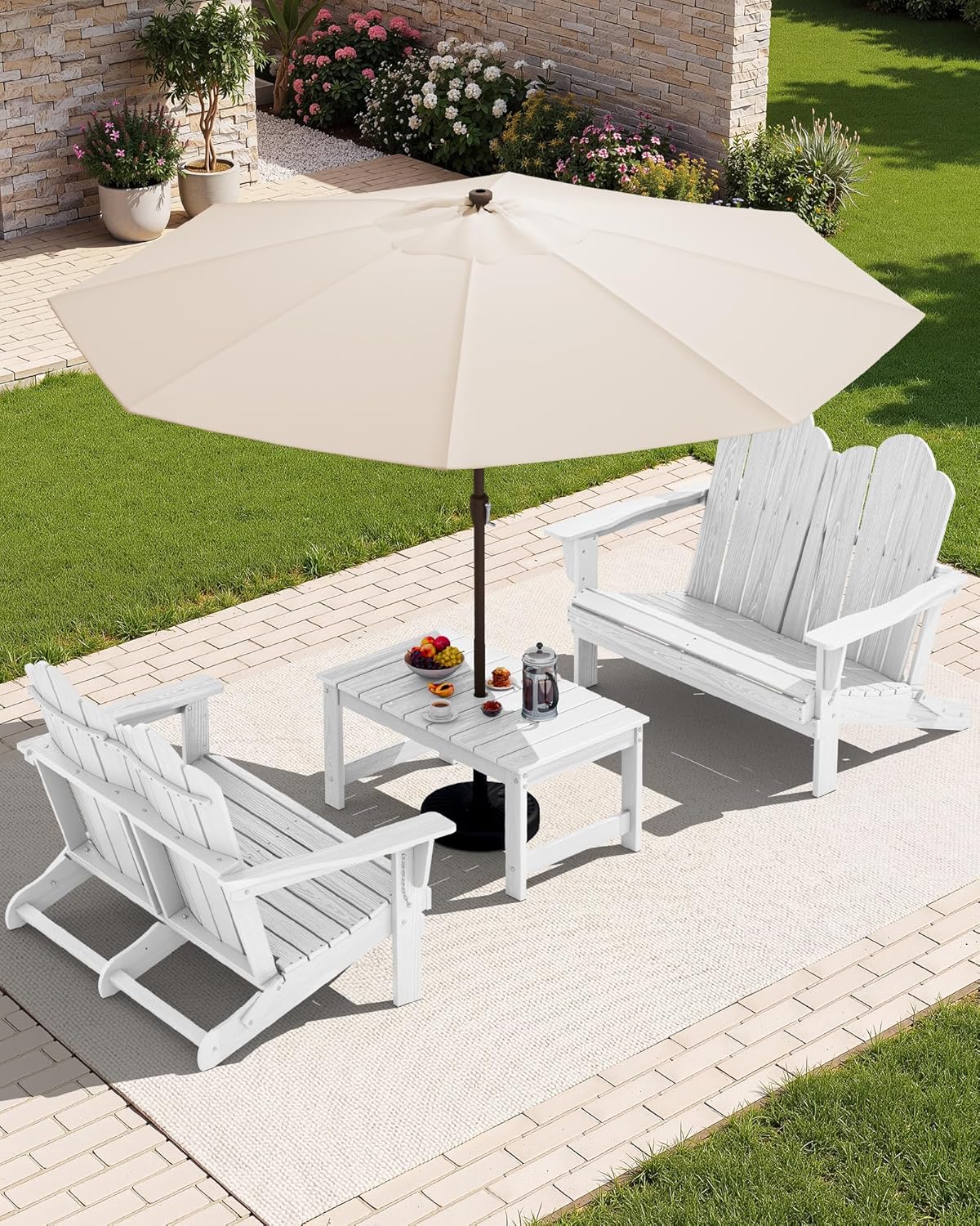 Складной двухместный диван Adi – обзор и цена Outdoor Furniture Hdpe