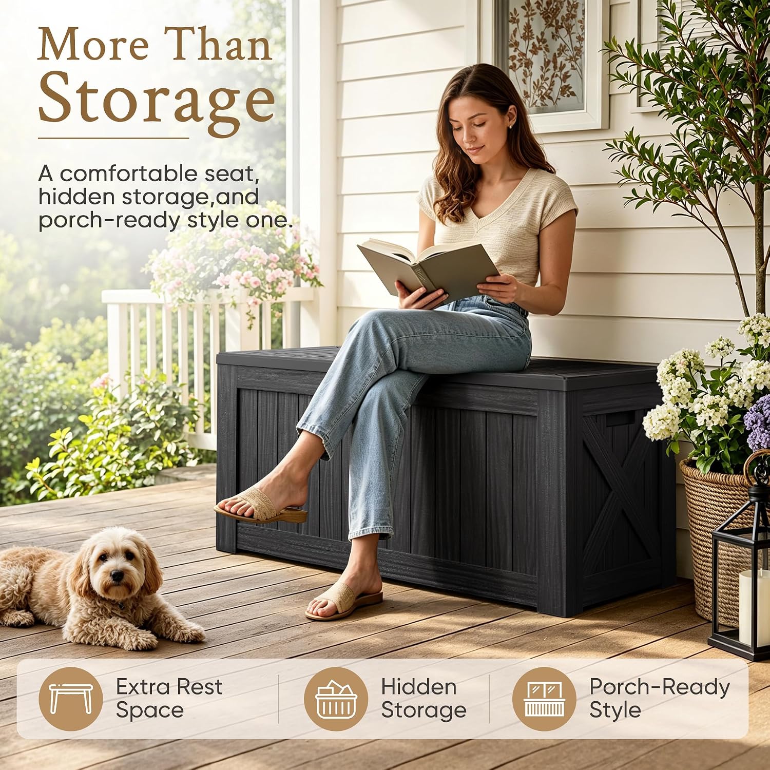 Уличный ящик для хранения, вод – обзор и цена Garden Storage Box