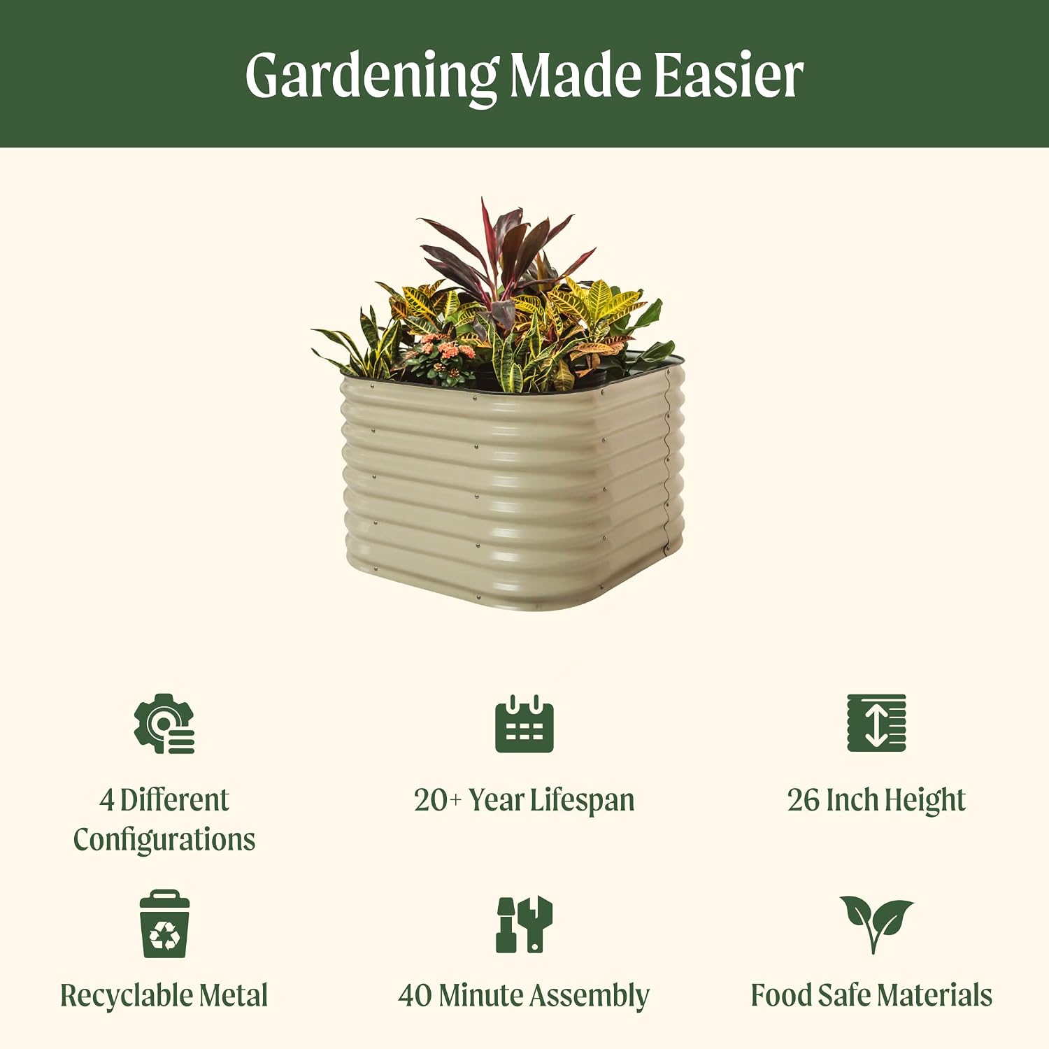 Наборы для приподнятых грядок  – обзор и цена Planter Raised Metal