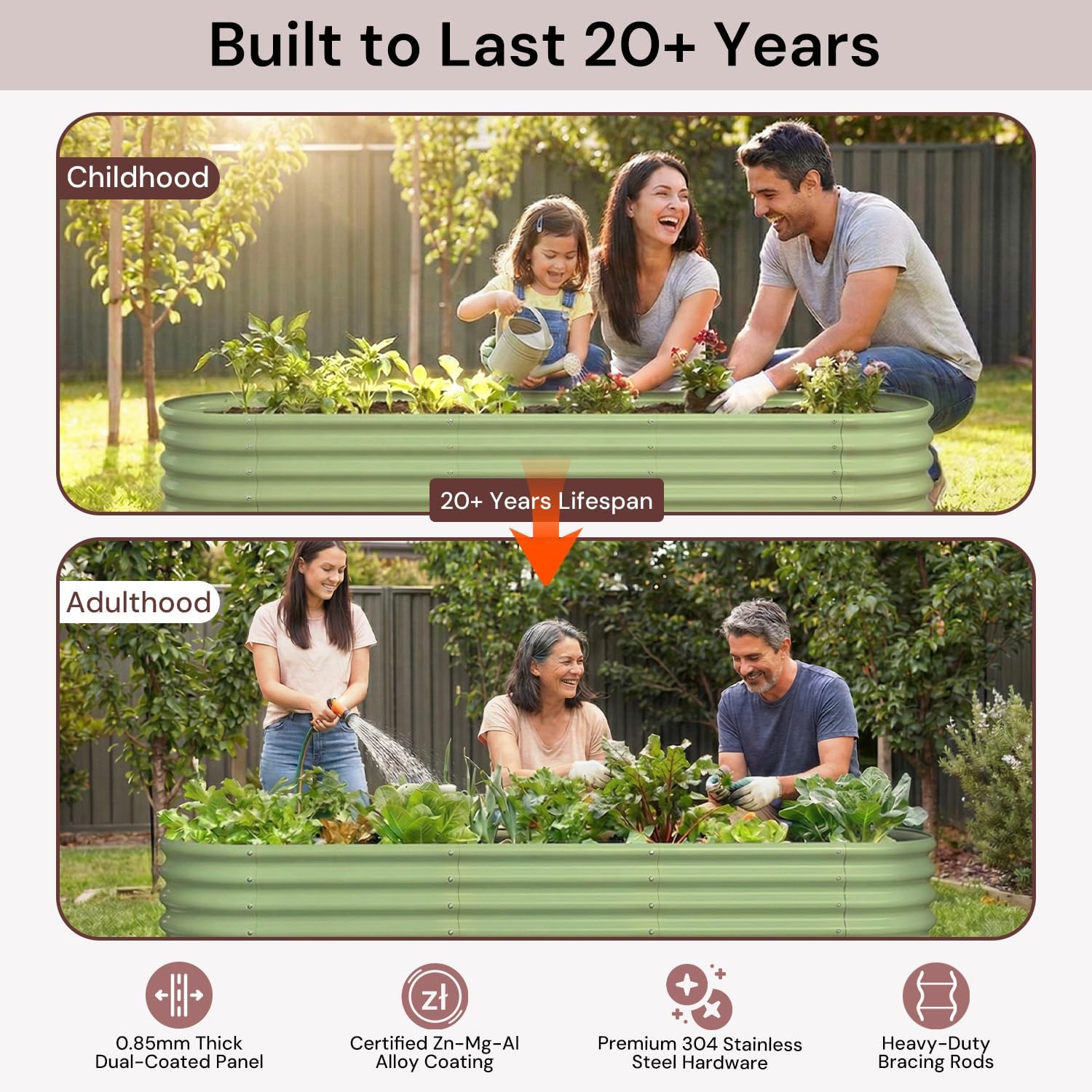 Оцинкованная приподнятая грядк – обзор и цена Planter Raised Metal