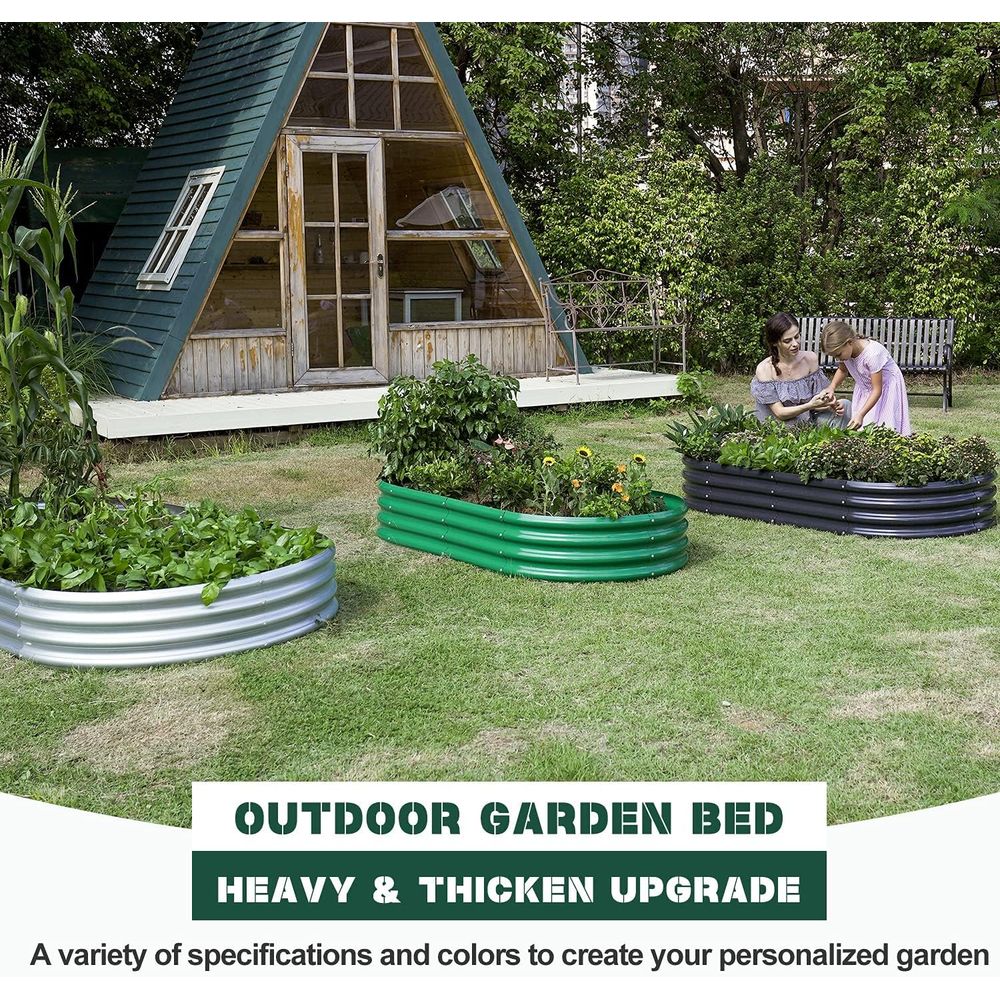 Комплект из 2 оцинкованных ова – обзор и цена Planter Raised Metal