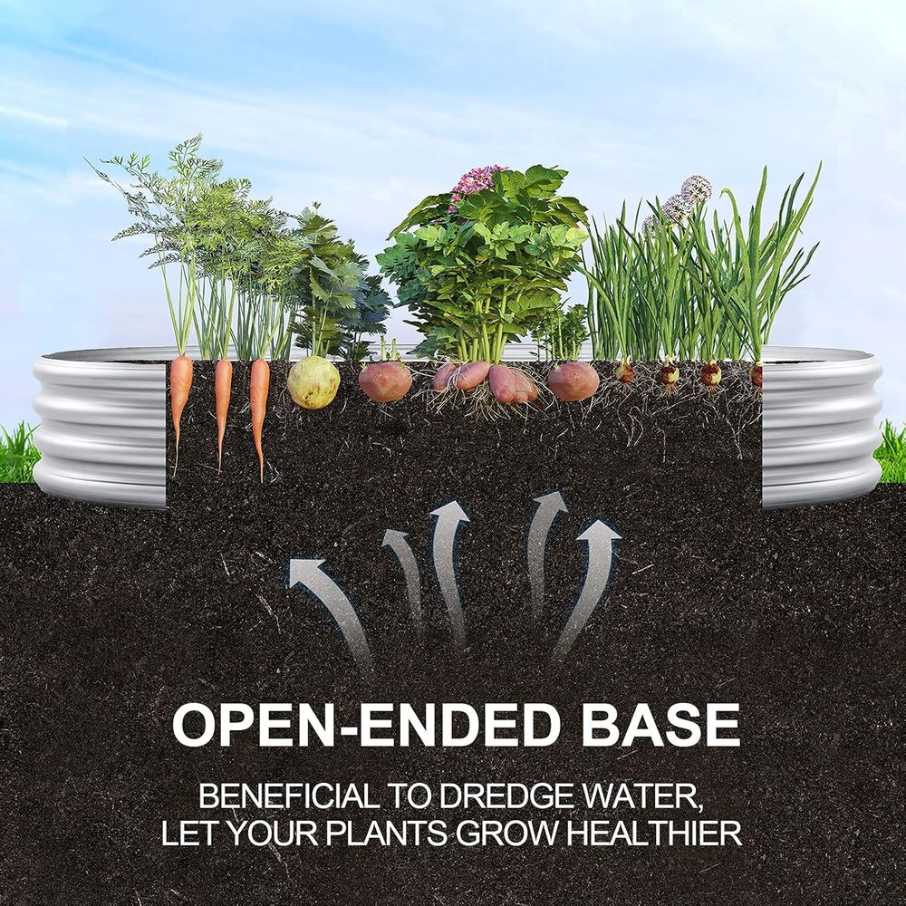 Комплект из 2 оцинкованных ова – обзор и цена Planter Raised Metal