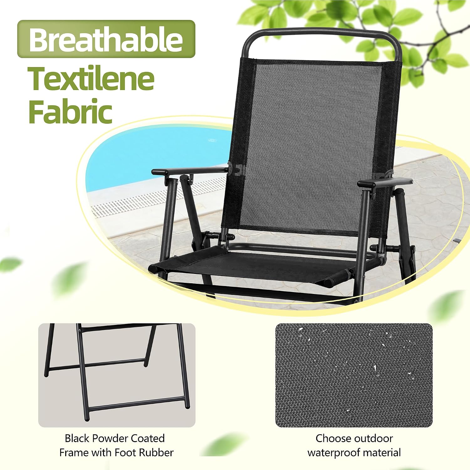 Металлический обеденный набор  – обзор и цена Outdoor Furniture Sunbrella