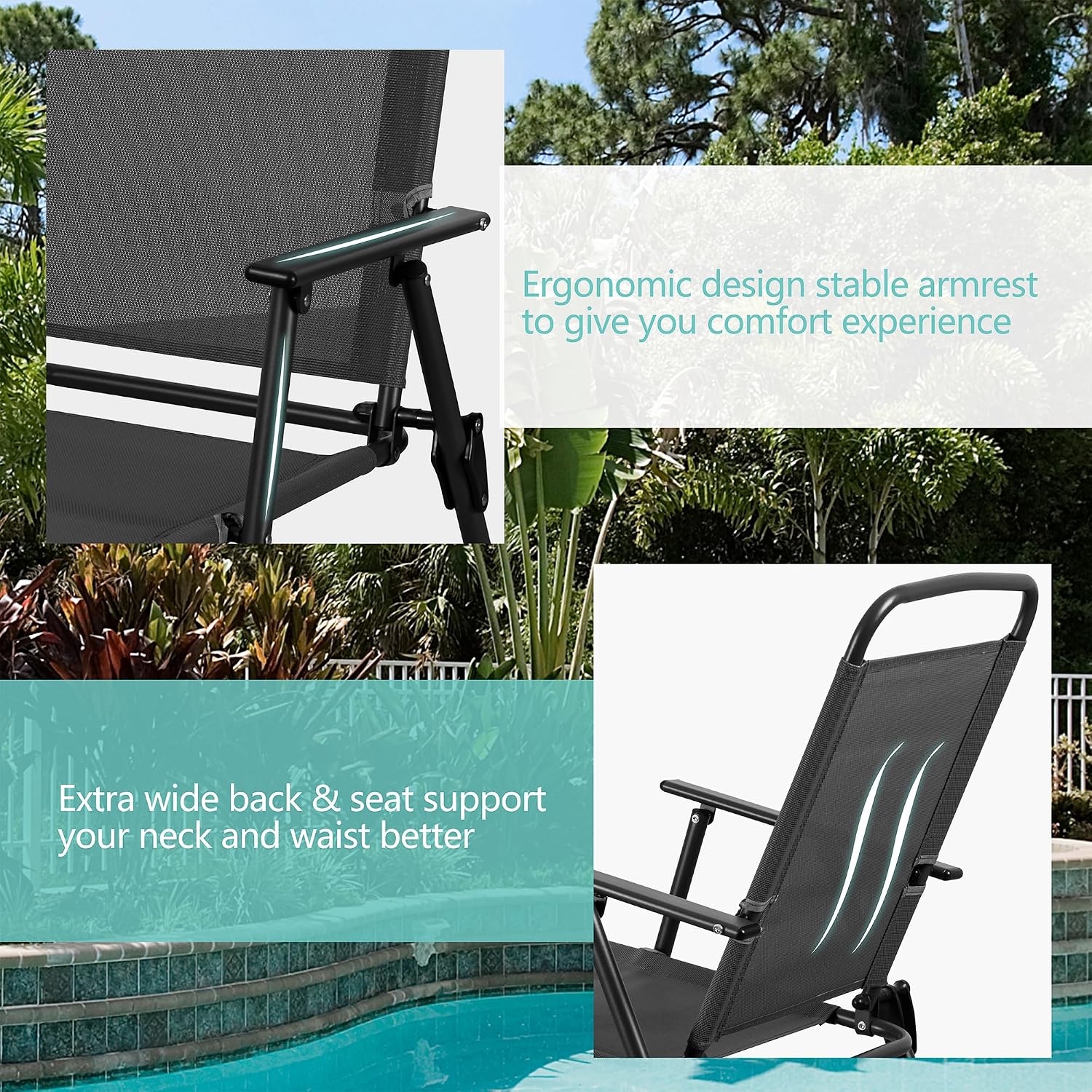 Металлический обеденный набор  – обзор и цена Outdoor Furniture Sunbrella