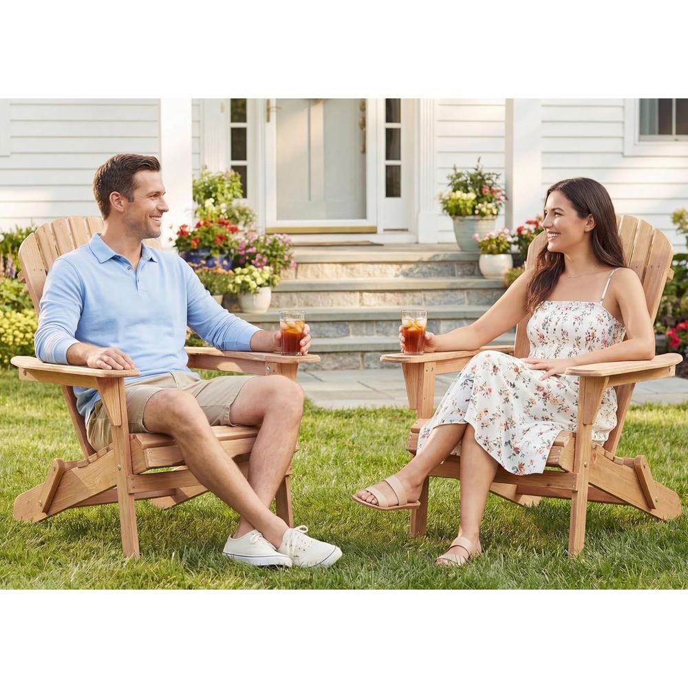 Классический набор из 4-х крес – обзор и цена Adirondack Chair Wood