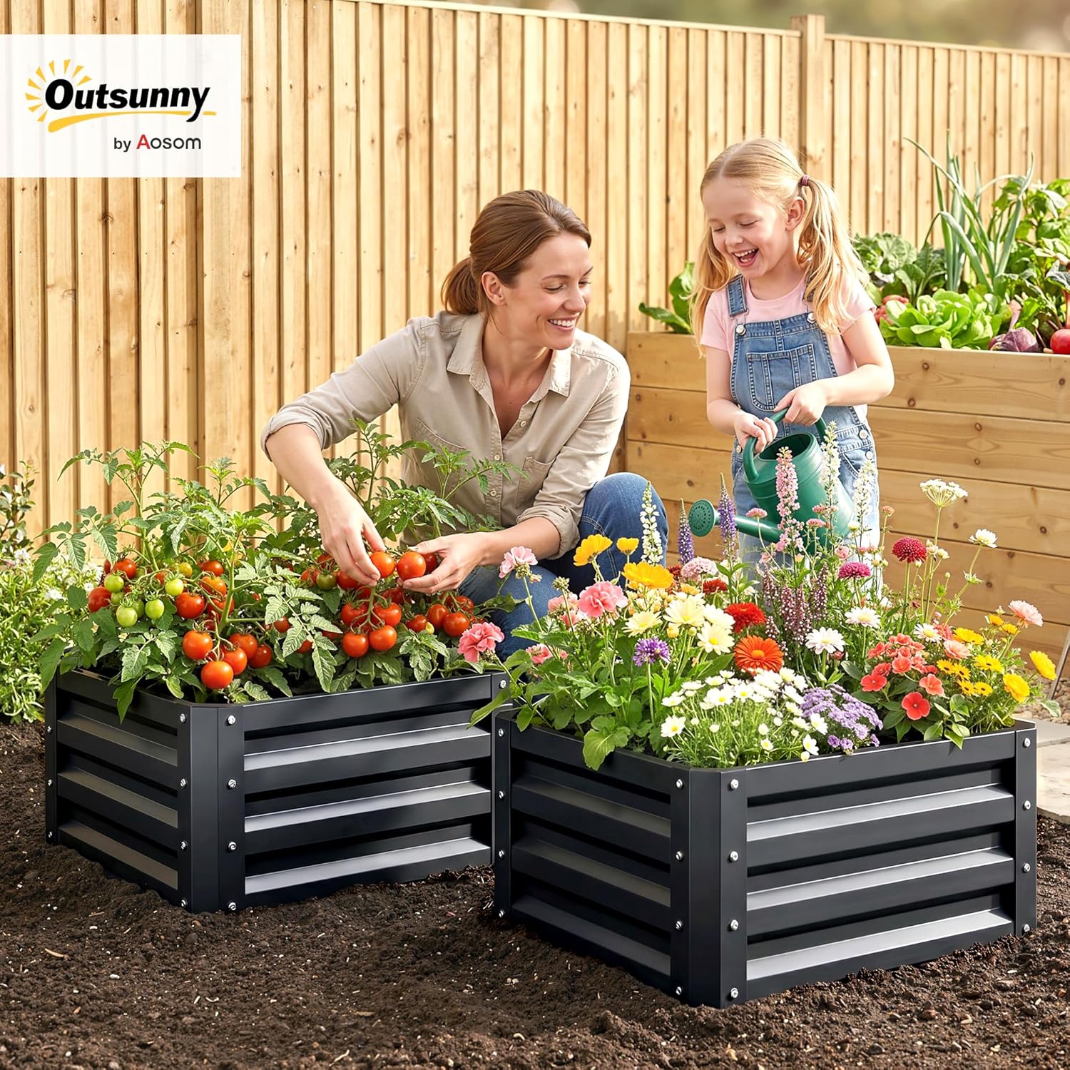 Двухсекционная оцинкованная гр – обзор и цена Planter Raised Metal