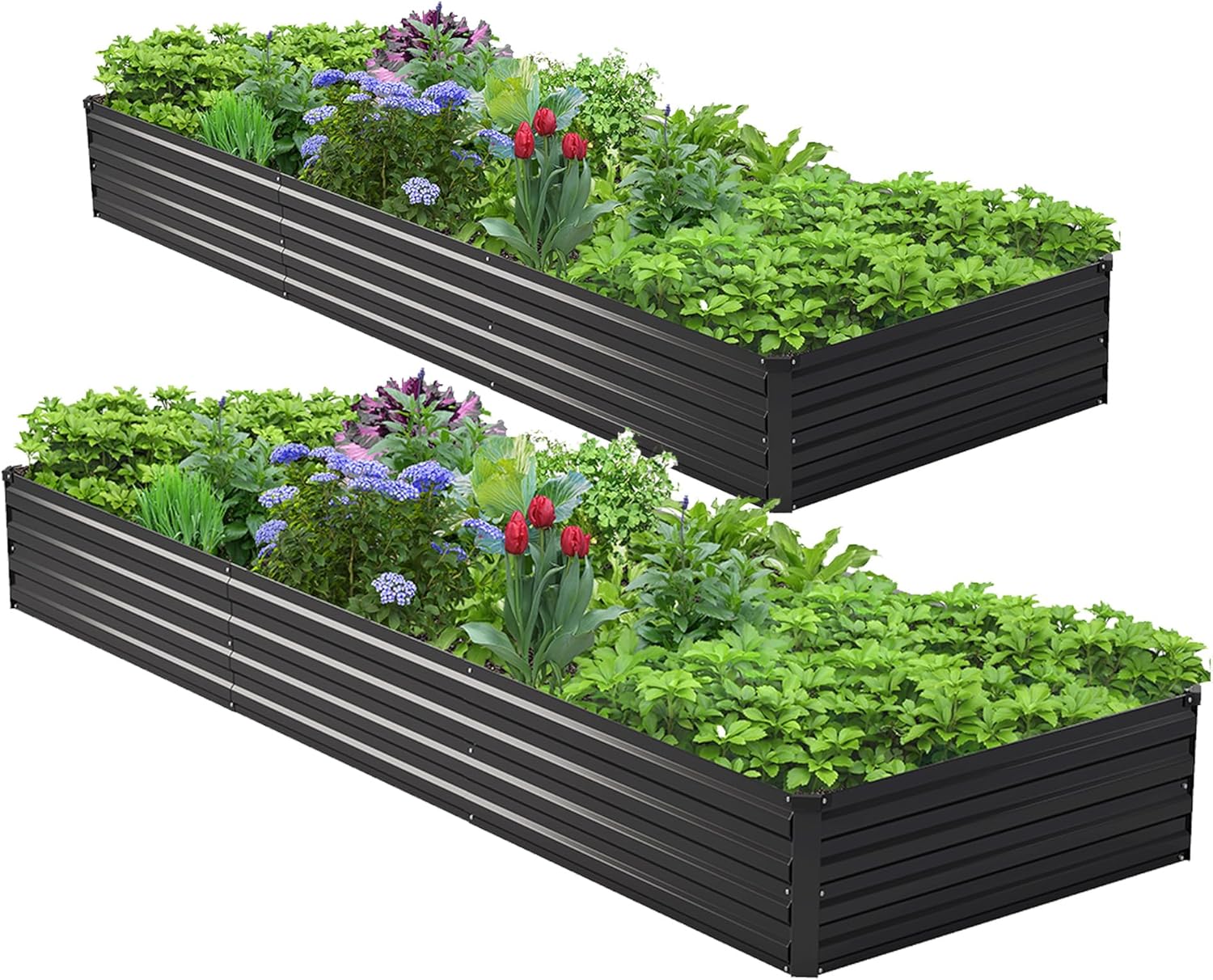 Комплект из 2 оцинкованных при – обзор и цена Planter Raised Metal