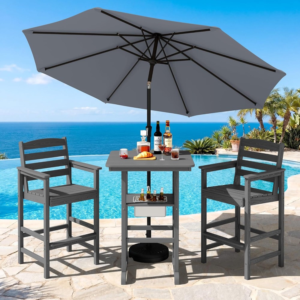 Набор из 4 предметов: уличные  – обзор и цена Outdoor Furniture Hdpe