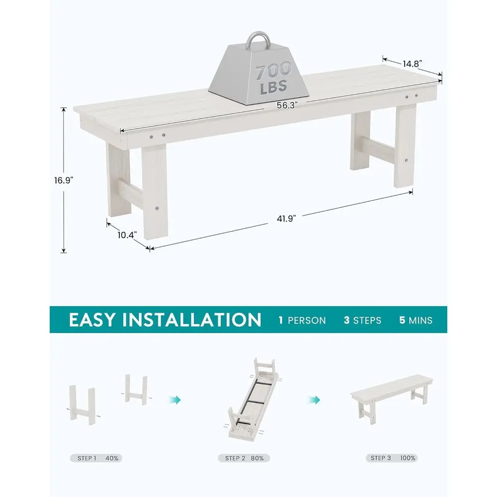 Двухместная всепогодная скамья – обзор и цена Outdoor Furniture Hdpe