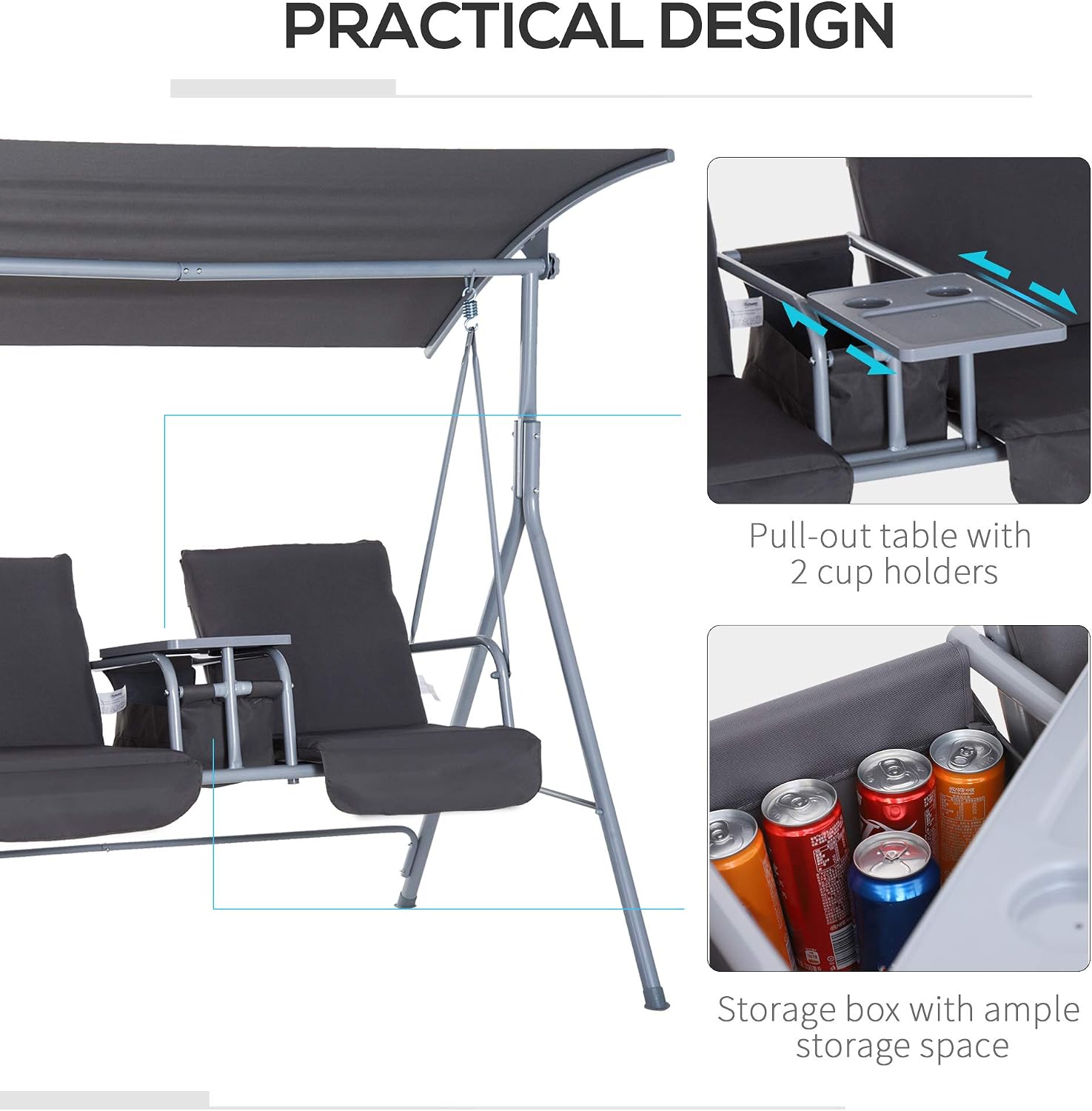 Уличные качели-диван для двоих – обзор и цена Outdoor Furniture Sunbrella