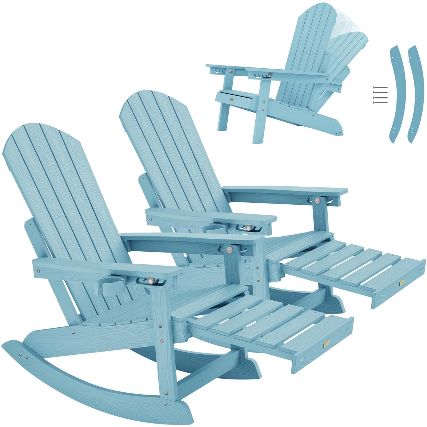 Комплект из 2 кресел-качалок:  – обзор и цена Adirondack Chair Wood