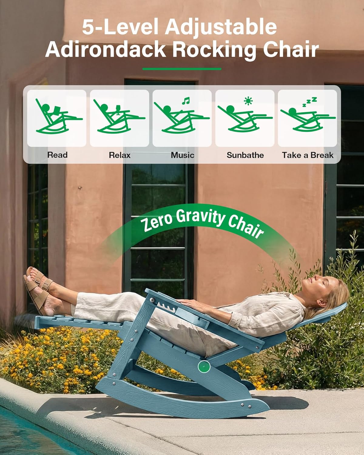 Комплект из 2 кресел-качалок:  – обзор и цена Adirondack Chair Wood