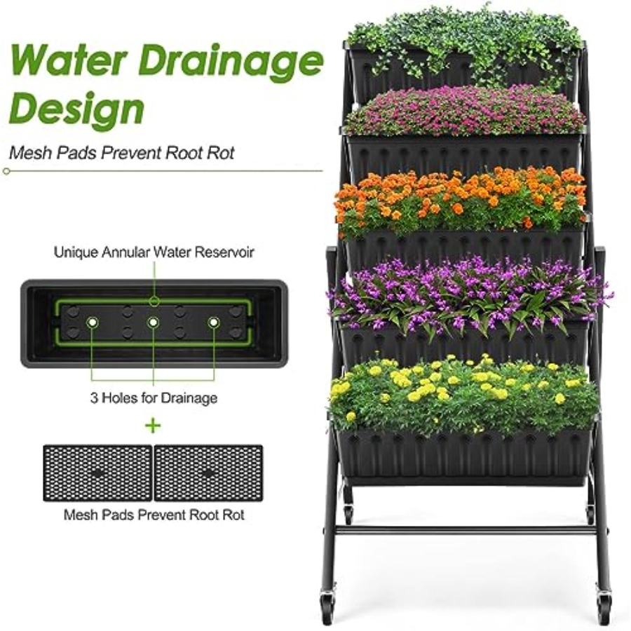 Комплект из 2-х вертикальных п – обзор и цена Planter Raised Metal
