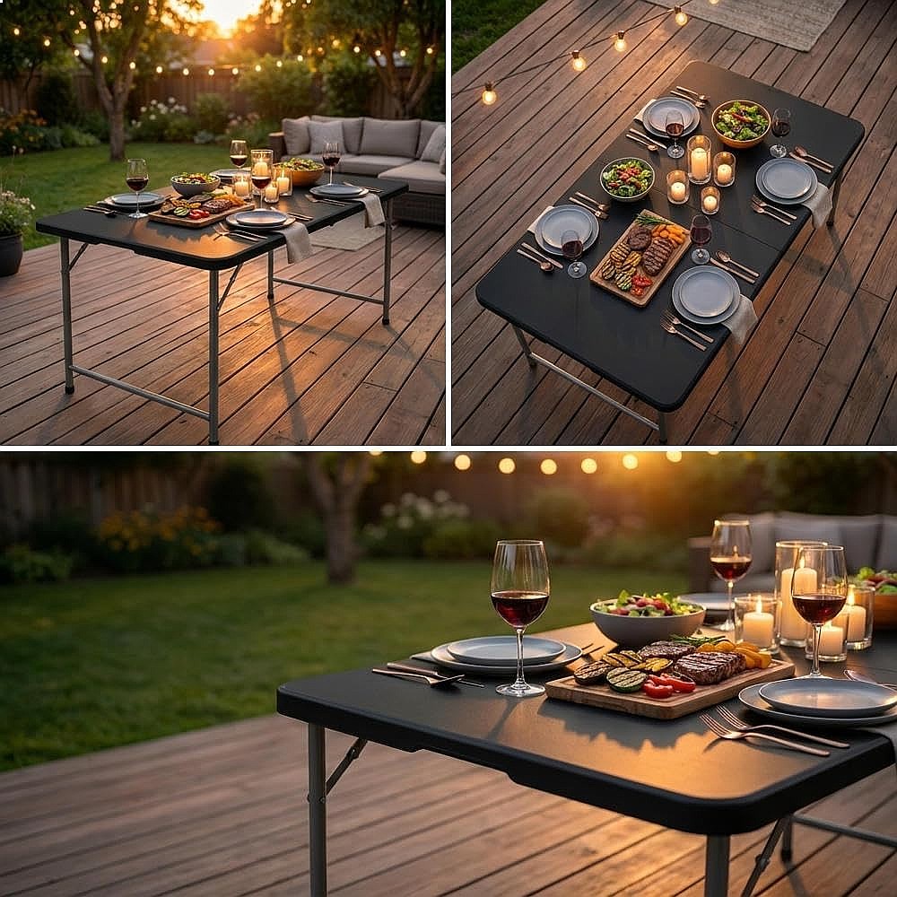 Складной стол YITAHOME 6 футов – обзор и цена Outdoor Furniture Hdpe