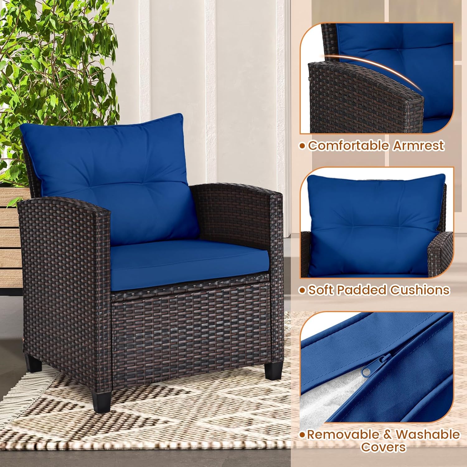 Трехместный комплект для отдых – обзор и цена Outdoor Furniture Table And Chairs