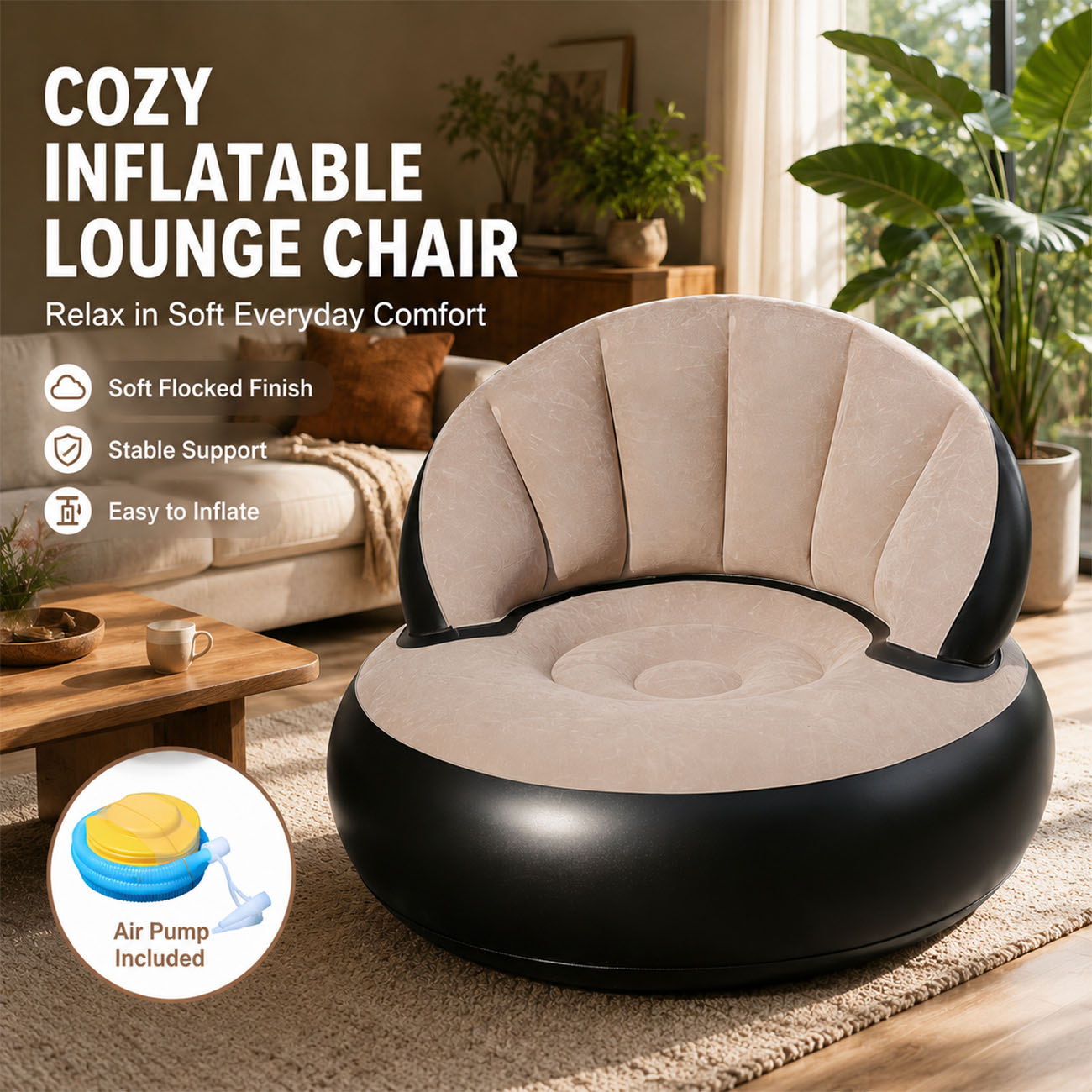 Надувное кресло для взрослых,  – обзор и цена Outdoor Furniture Lounge