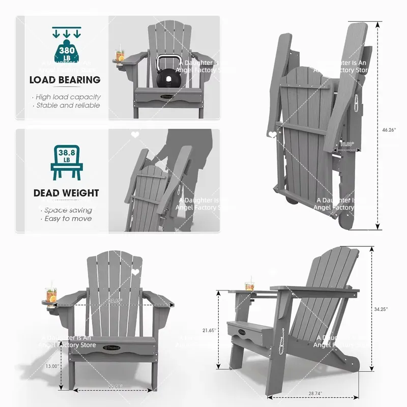 Набор из 2 складных стульев Ад – обзор и цена Adirondack Chair Wood